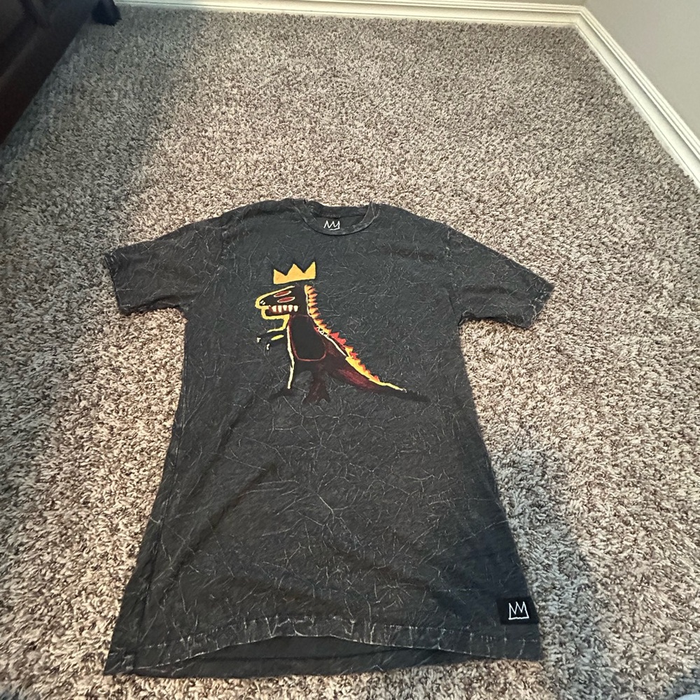 Basquiat Men's Black Graphic T-Shirt
